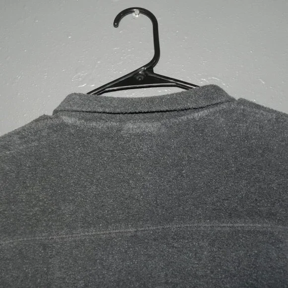 Soft Surroundings Womens Dark Grey Mid Button Fleece Pullover Sweater Size PM - Picture 7 of 8